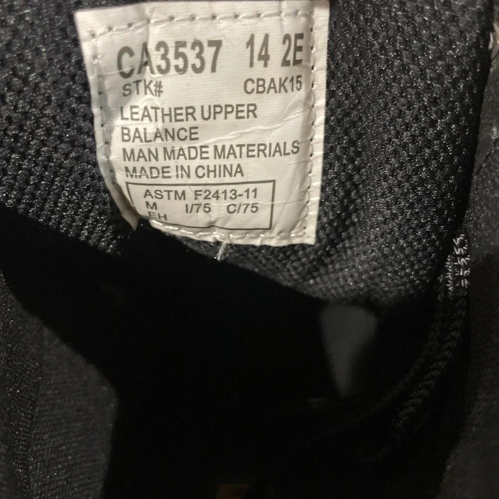 Carolina Men's 6‎ Inch Waterproof  CT Circuit Black Size 14EE New In Box